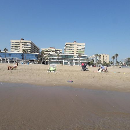 Apartamento Dos Habitaciones Primera Linea De Playa 瓦伦西亚 外观 照片