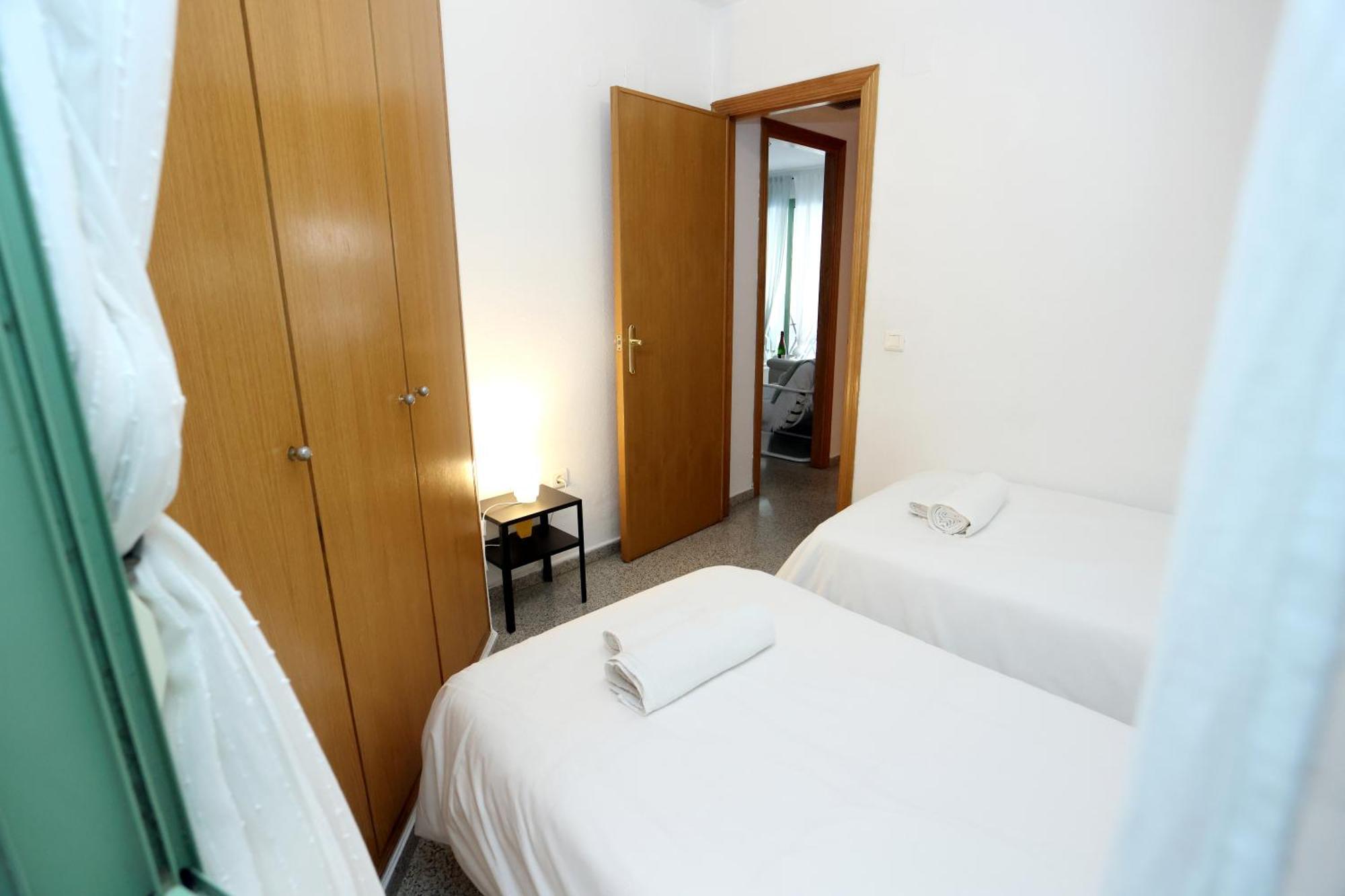 Apartamento Dos Habitaciones Primera Linea De Playa 瓦伦西亚 外观 照片