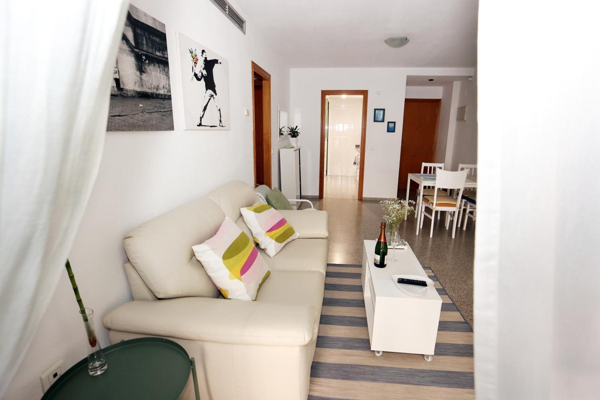 Apartamento Dos Habitaciones Primera Linea De Playa 瓦伦西亚 外观 照片