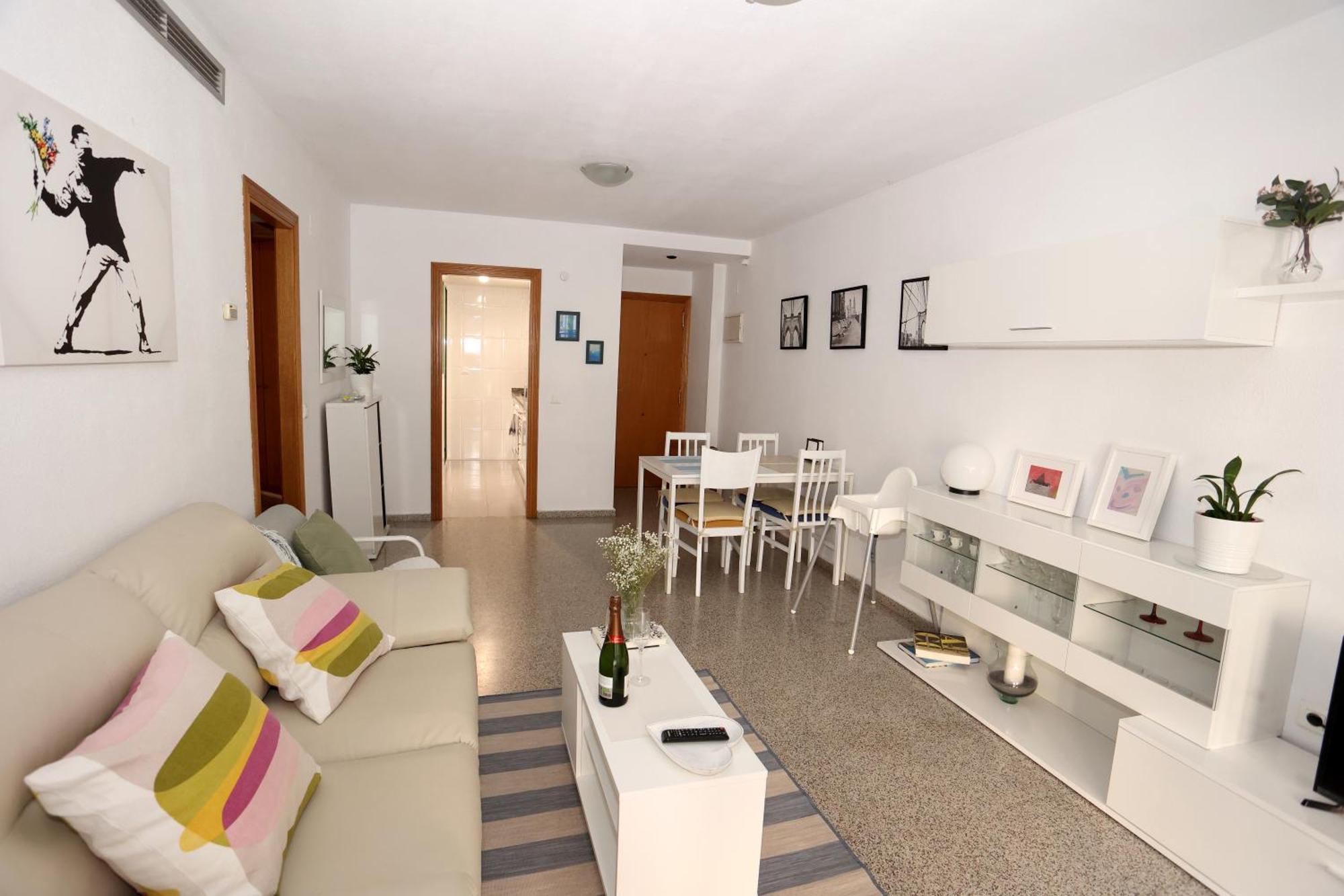 Apartamento Dos Habitaciones Primera Linea De Playa 瓦伦西亚 外观 照片
